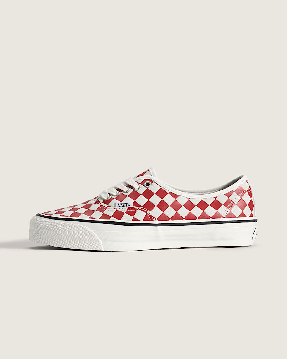 taka hayashi for vault by vans Premium Authentic Checkerboard Shoe Checkerboard Red Marshmallow White
