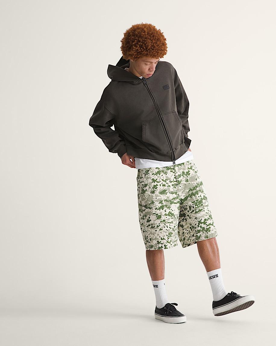 Taka Hayashi For Vault By Vans Premium Check-5 Baggy Canvas Short Digi Camo Green