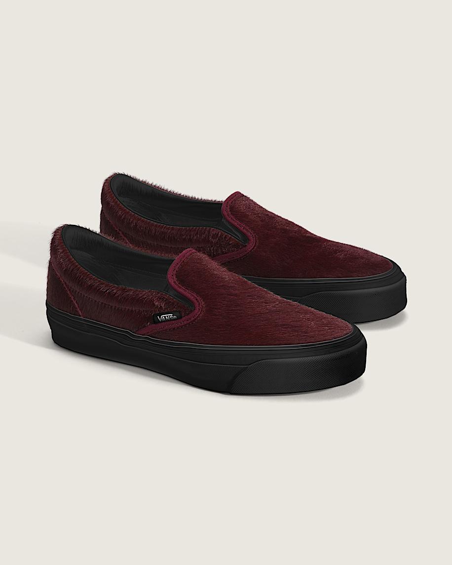Taka Hayashi For Vault By Vans Premium Classic Slip-On Shoe Burgundy Red