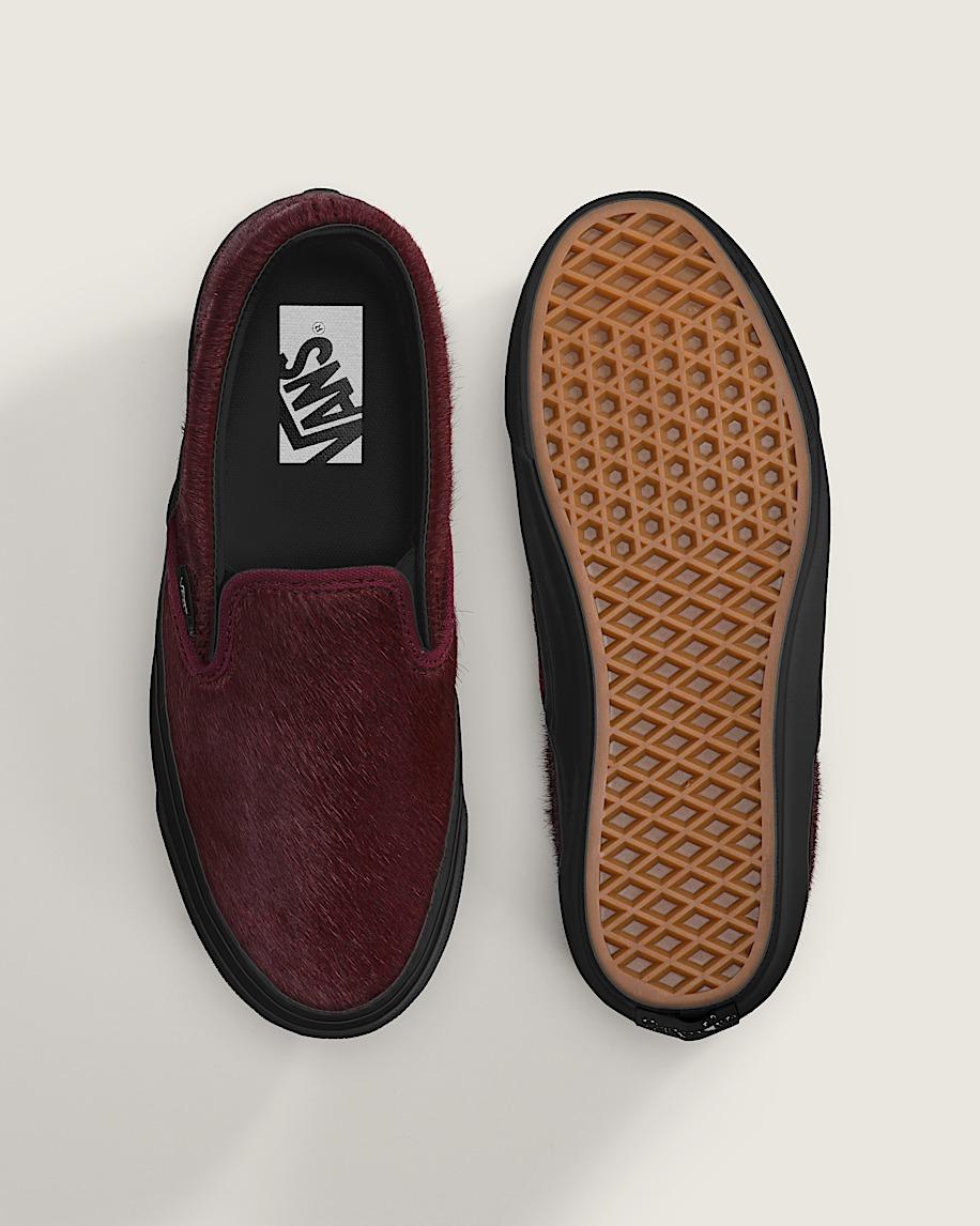 Taka Hayashi For Vault By Vans Premium Classic Slip-On Shoe Burgundy Red
