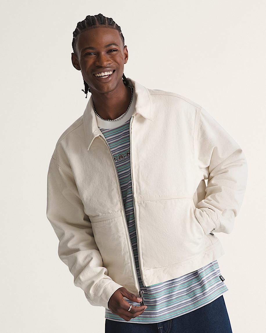 Taka Hayashi For Vault By Vans Premium Denim Station Jacket Natural Seed Beige