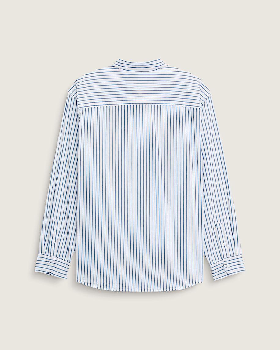 Taka Hayashi For Vault By Vans Premium Dobby Stripe Long Sleeve Shirt White