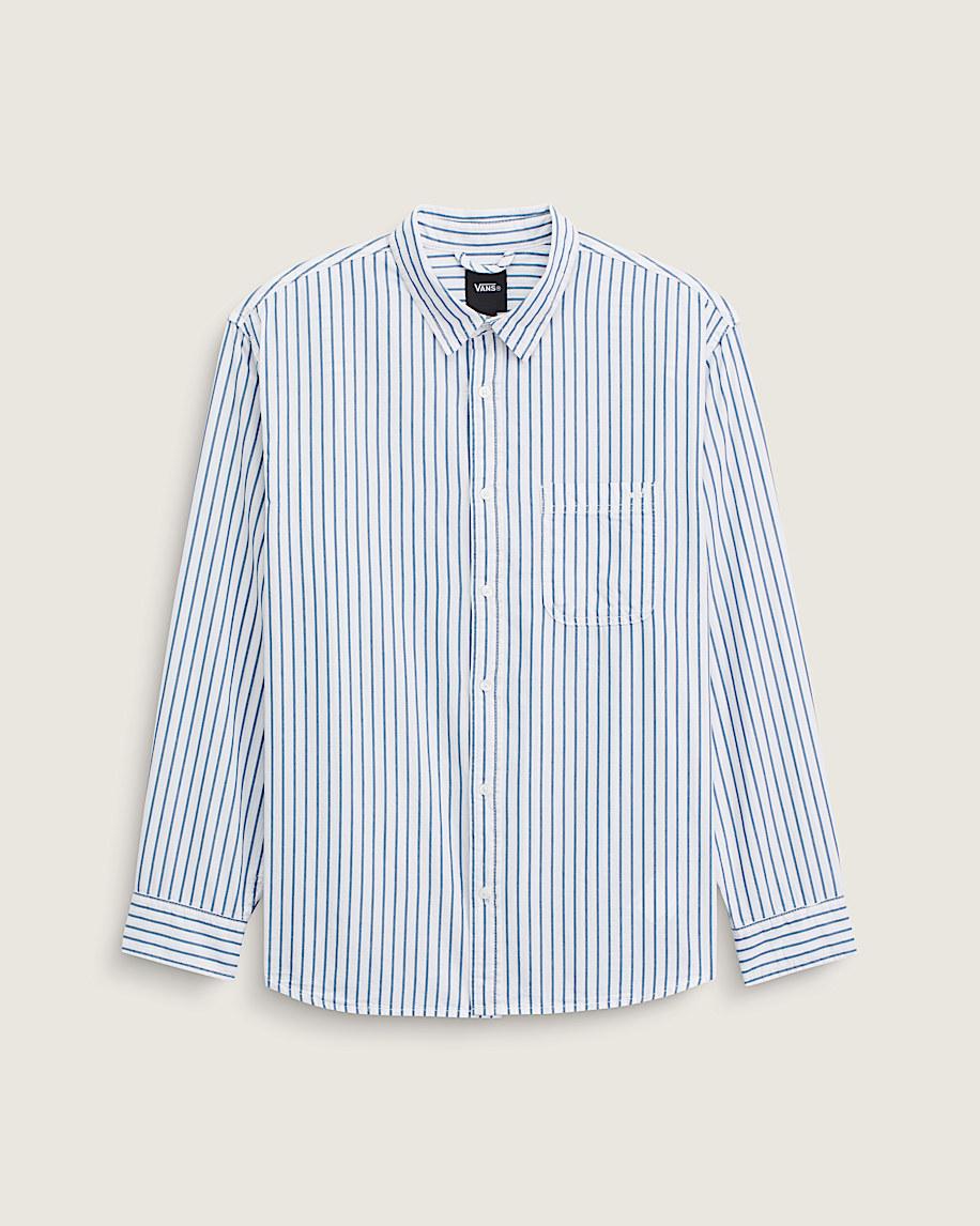 taka hayashi for vault by vans Premium Dobby Stripe Long Sleeve Shirt White