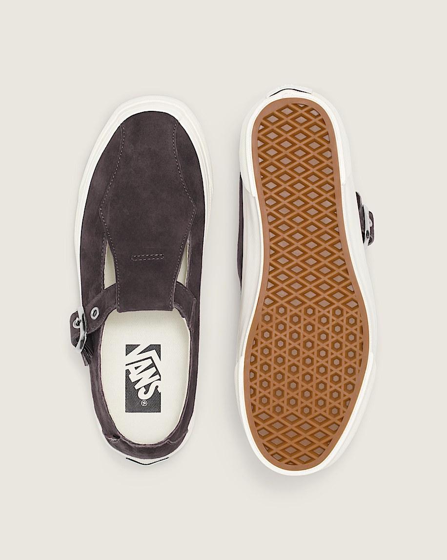 Taka Hayashi For Vault By Vans Premium Mary Jane Suede Shoe Chocolate Plum Brown