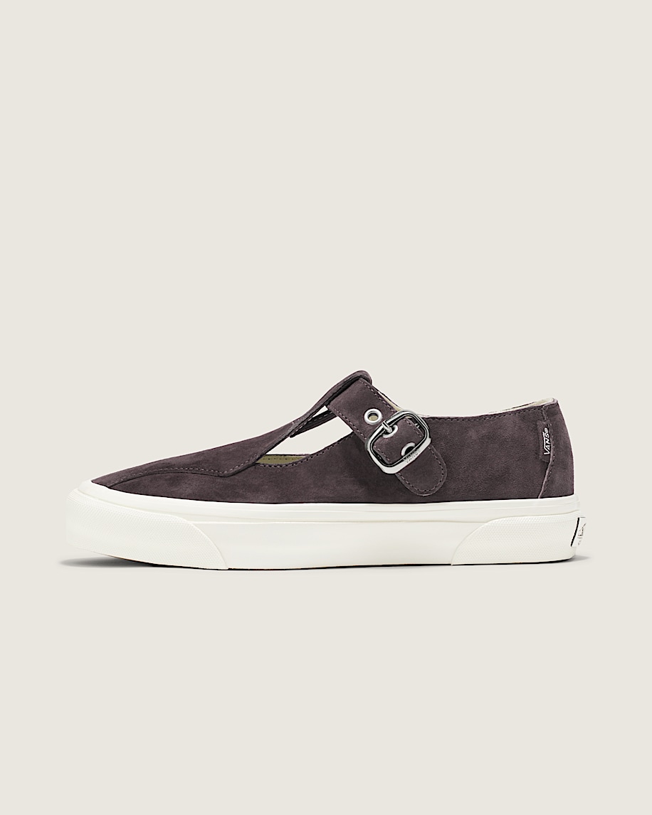 taka hayashi for vault by vans Premium Mary Jane Suede Shoe Chocolate Plum Brown