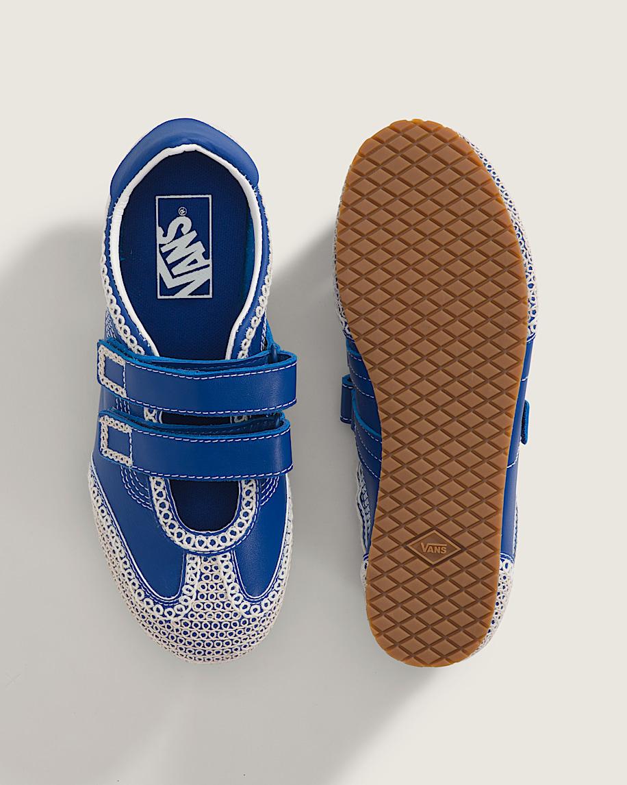 Taka Hayashi For Vault By Vans Premium Mary Jane Super Lowpro Shoe Blue Marshmallow White