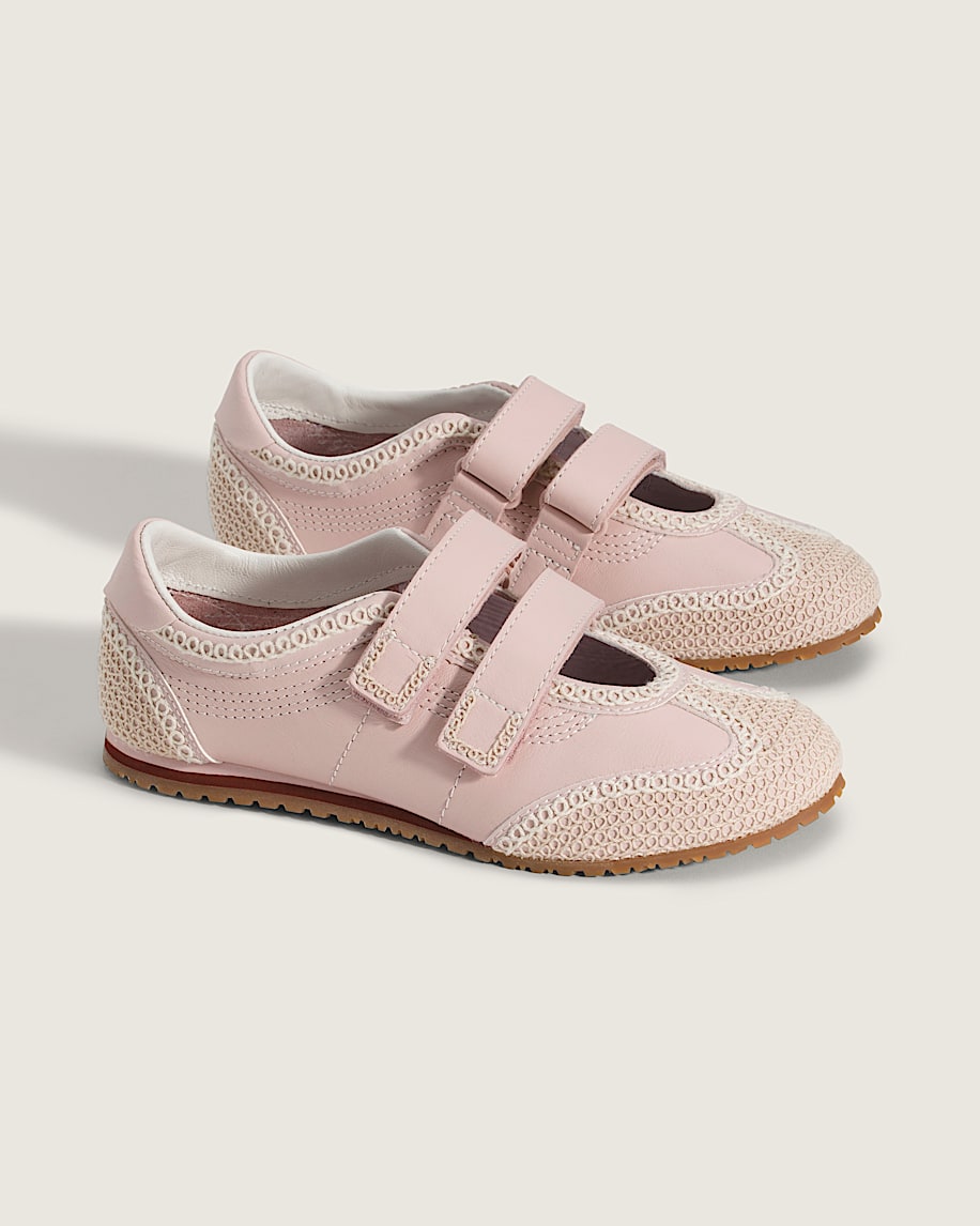 Taka Hayashi For Vault By Vans Premium Mary Jane Super Lowpro Shoe Sepia Rose Pink