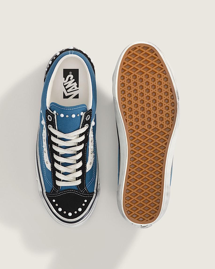 Taka Hayashi For Vault By Vans Premium Old Skool 36 Shoe Black Navy Blue