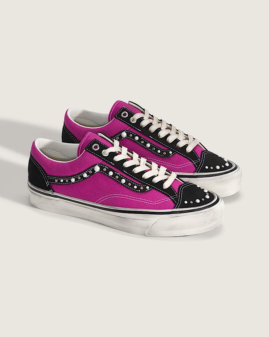 Taka Hayashi For Vault By Vans Premium Old Skool 36 Shoe Fuchsia Red