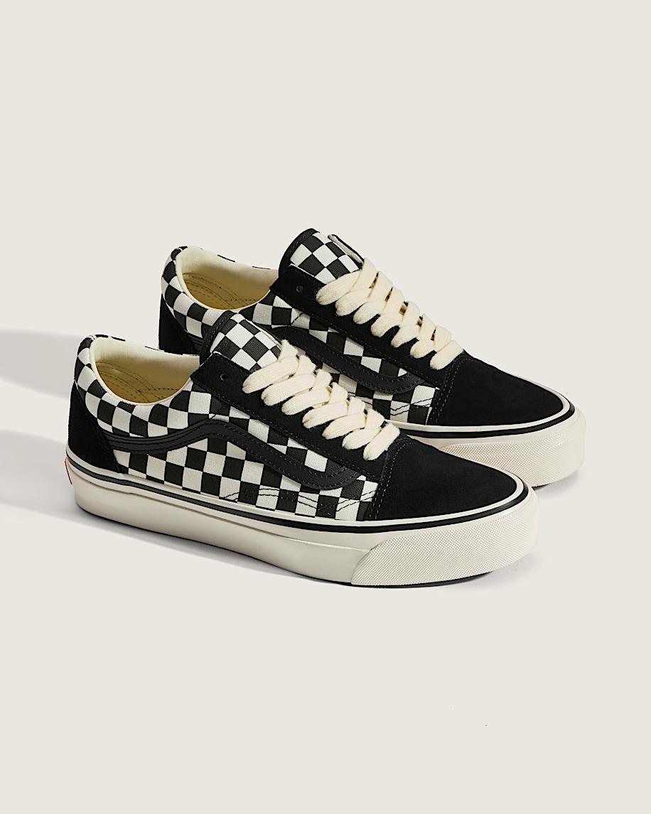 Taka Hayashi For Vault By Vans Premium Old Skool Checkerboard Shoe Black White