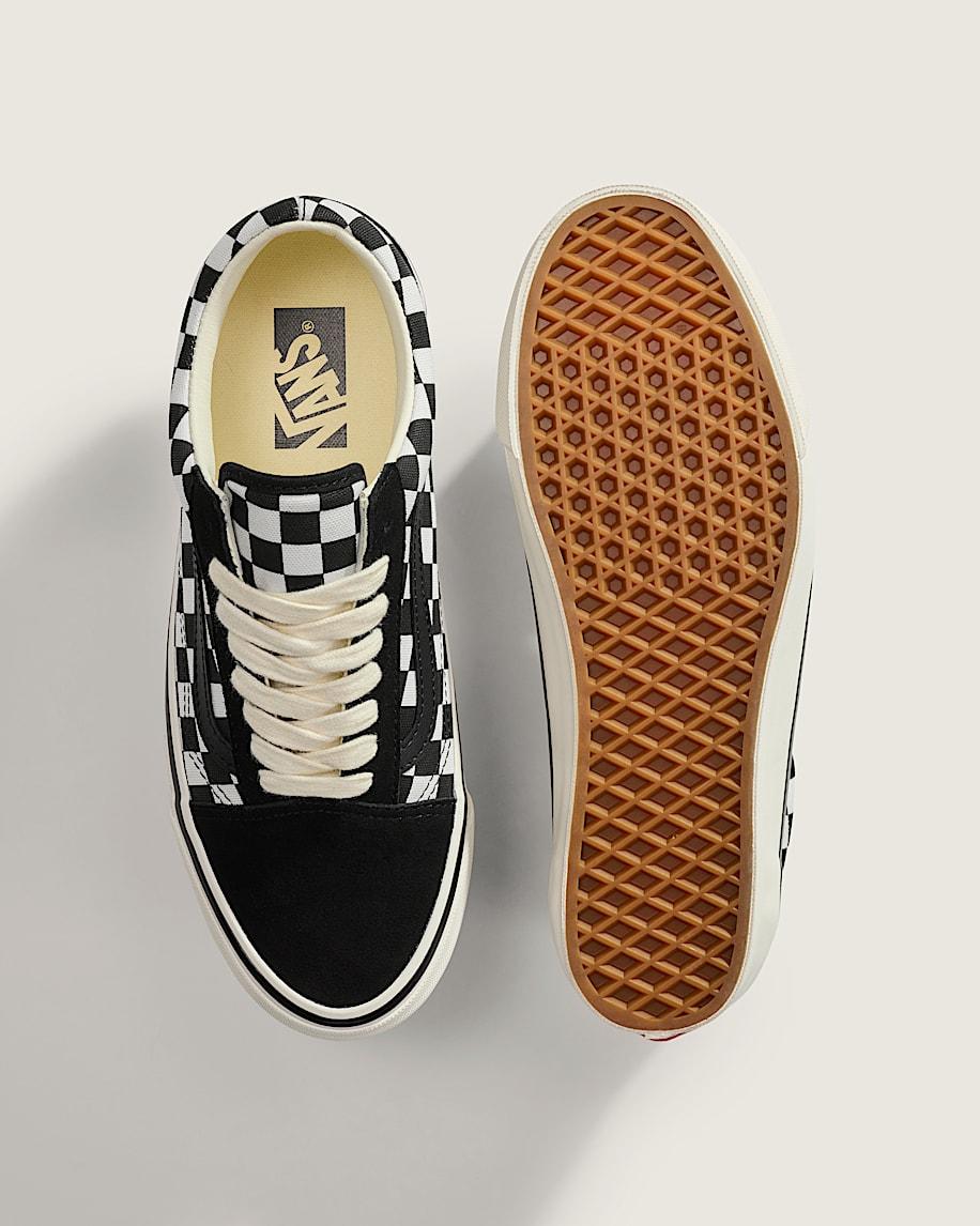 Taka Hayashi For Vault By Vans Premium Old Skool Checkerboard Shoe Black White