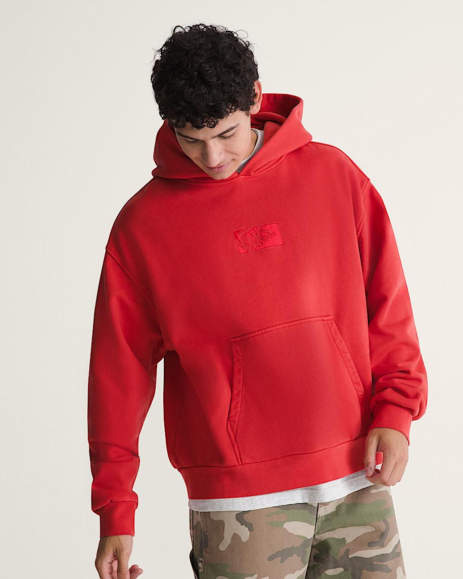 Taka Hayashi For Vault By Vans Premium Pullover Hoodie Crimson Haze Red