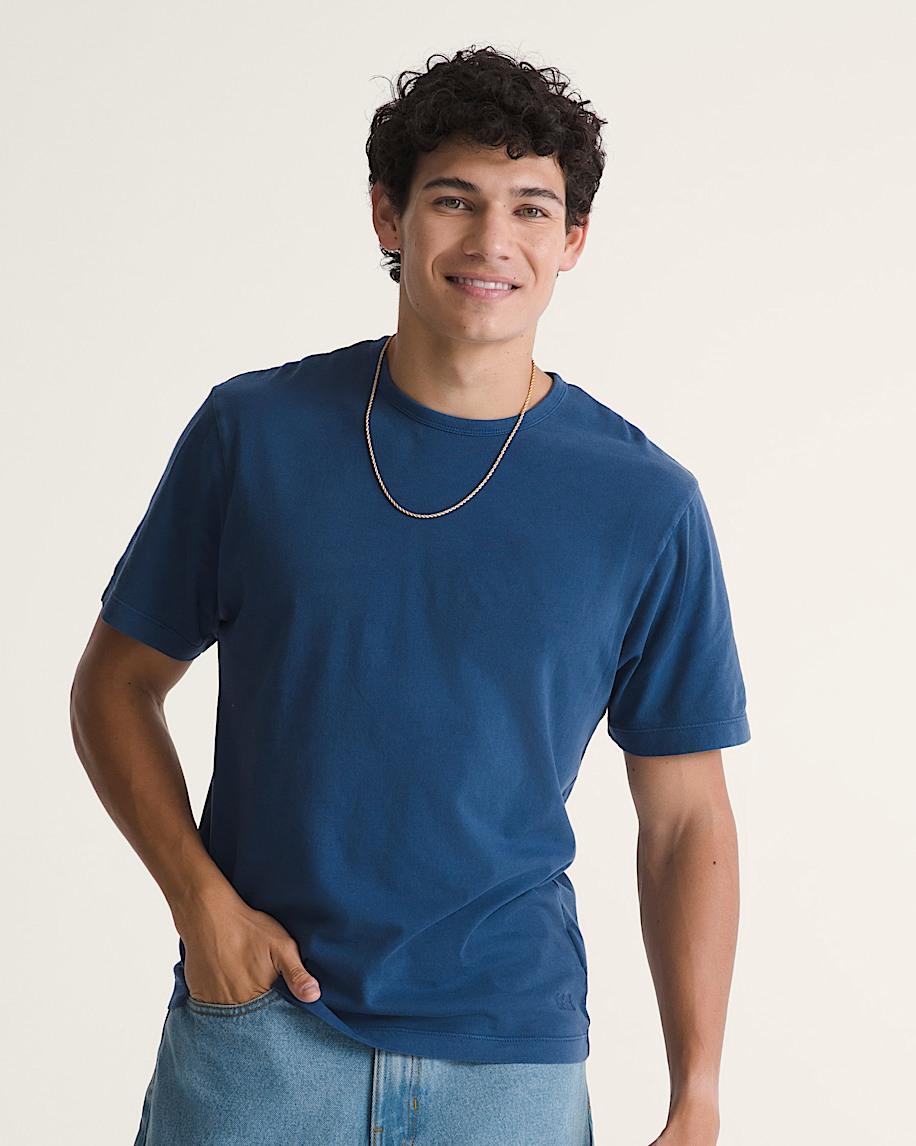 Taka Hayashi For Vault By Vans Premium Shrunken T-Shirt Deep Indigo Blue