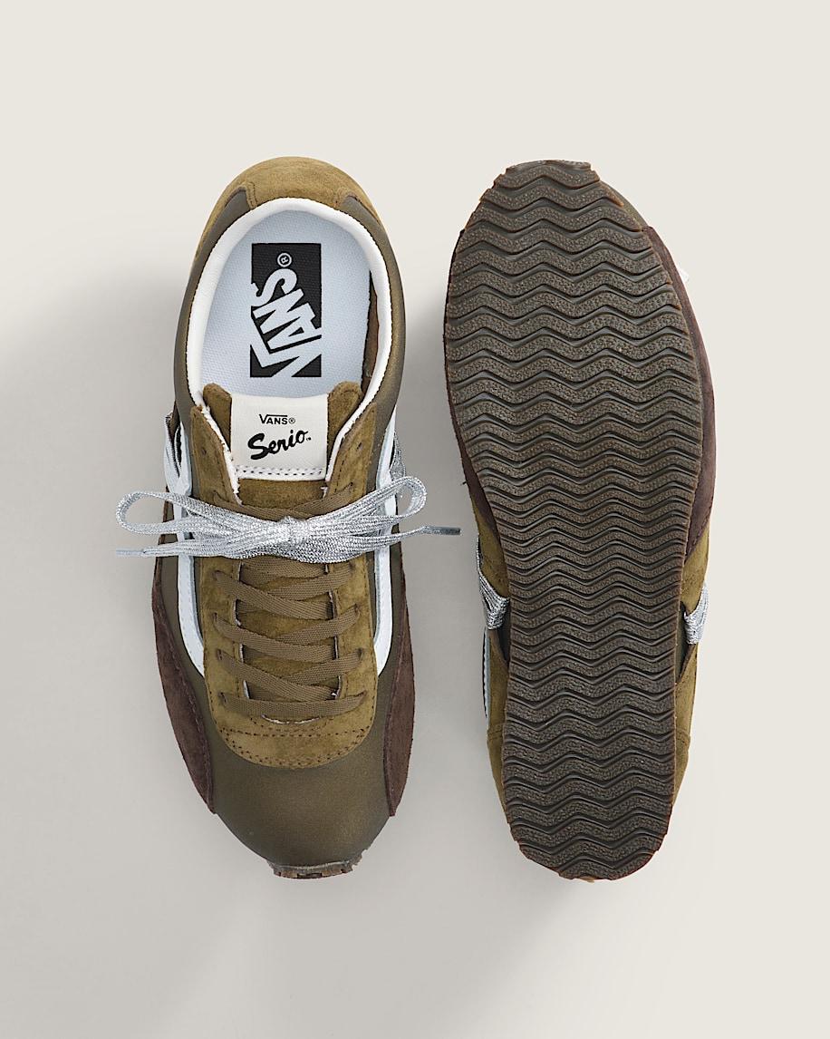 Taka Hayashi For Vault By Vans Premium Super Lowpro Trainer Olive Green