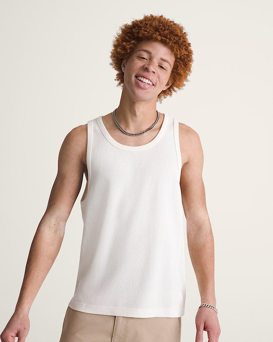 Taka Hayashi For Vault By Vans Premium Waffle Tank Top Egret White