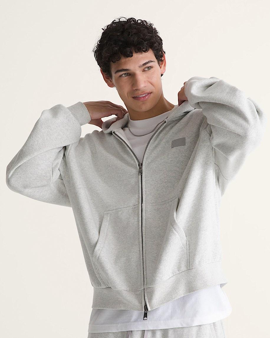 Taka Hayashi For Vault By Vans Premium Zip Hoodie Ash Heather Grey