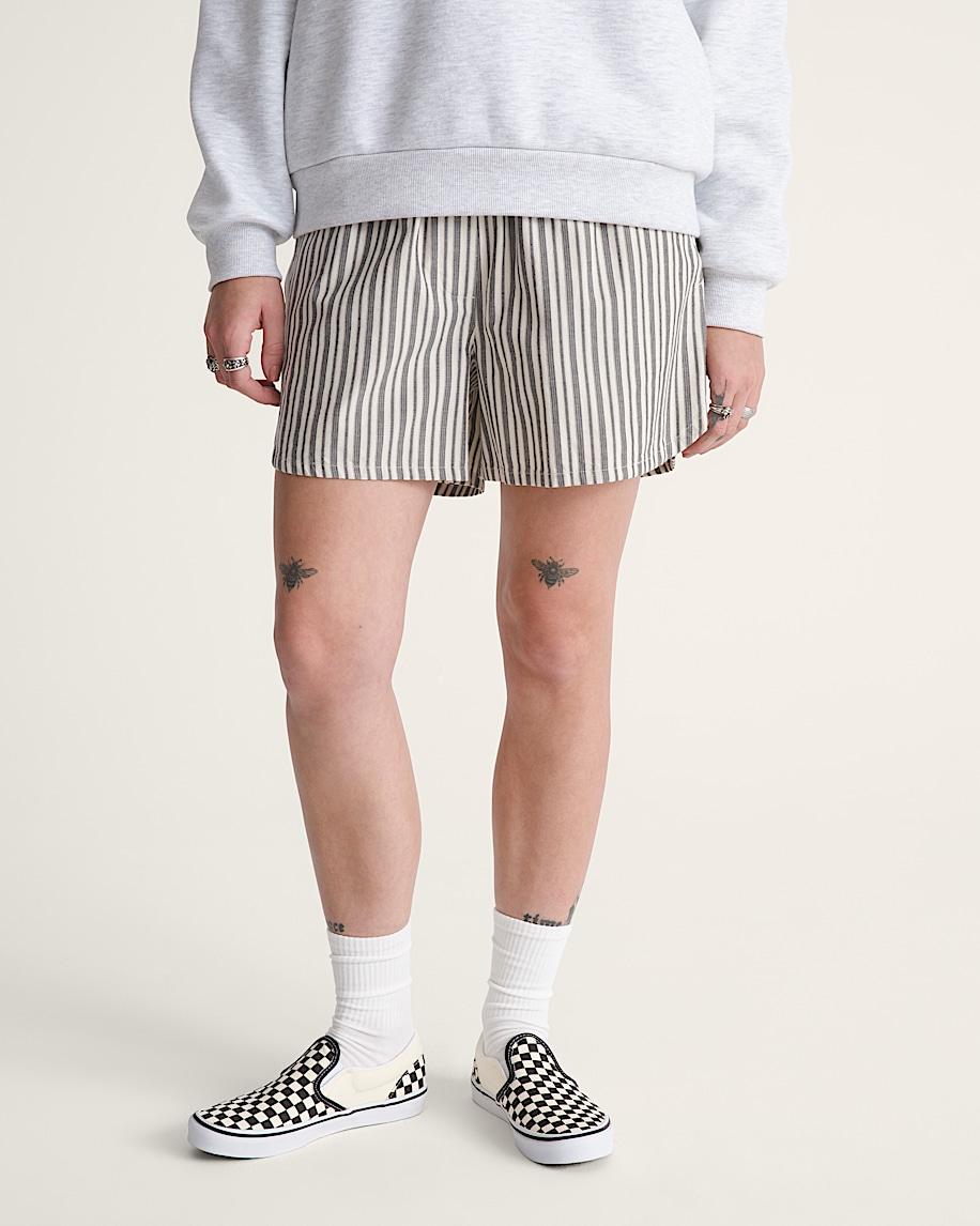 Taka Hayashi For Vault By Vans Pull On Stripe Shorts Black-White
