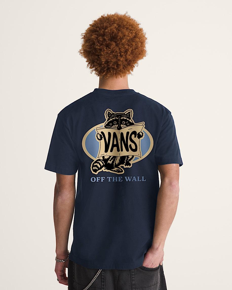 Taka Hayashi For Vault By Vans Raccoon Sign T-Shirt Navy Blue