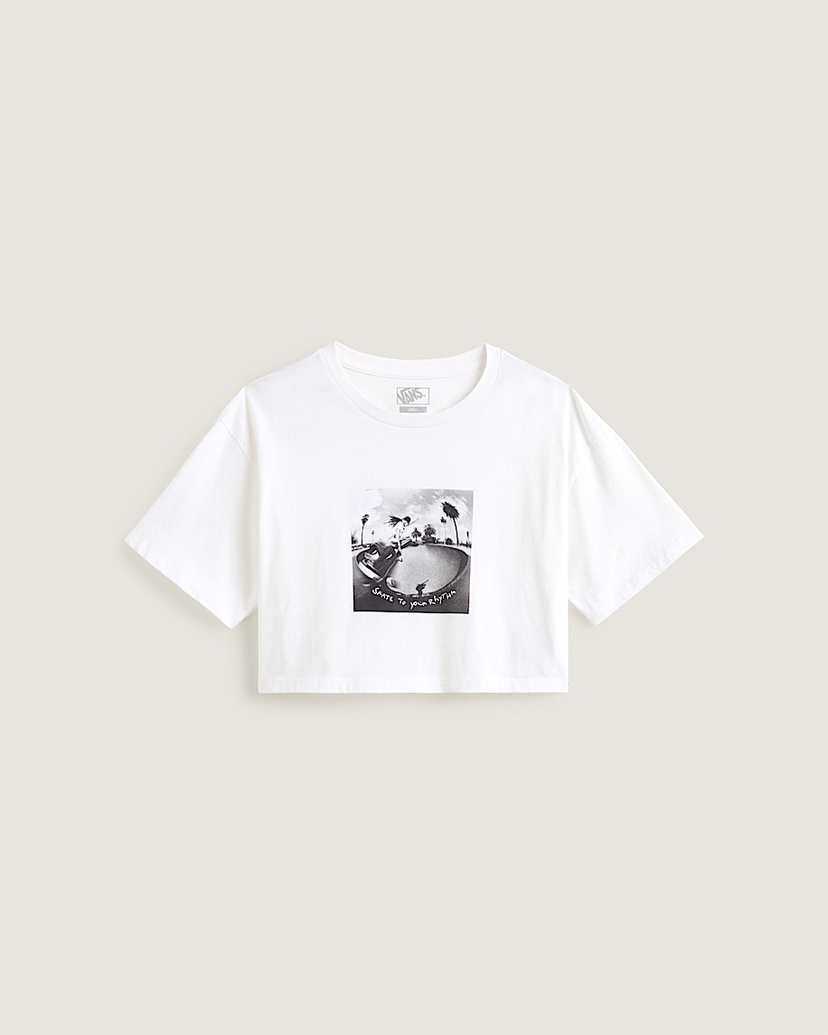 taka hayashi for vault by vans Rhythm Relaxed Crop T-Shirt White