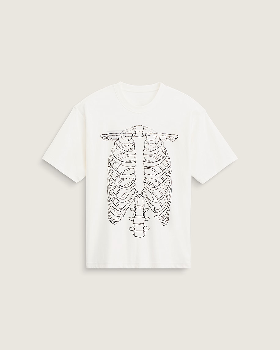 Taka Hayashi For Vault By Vans Ribcage Reversible T-Shirt Egret White