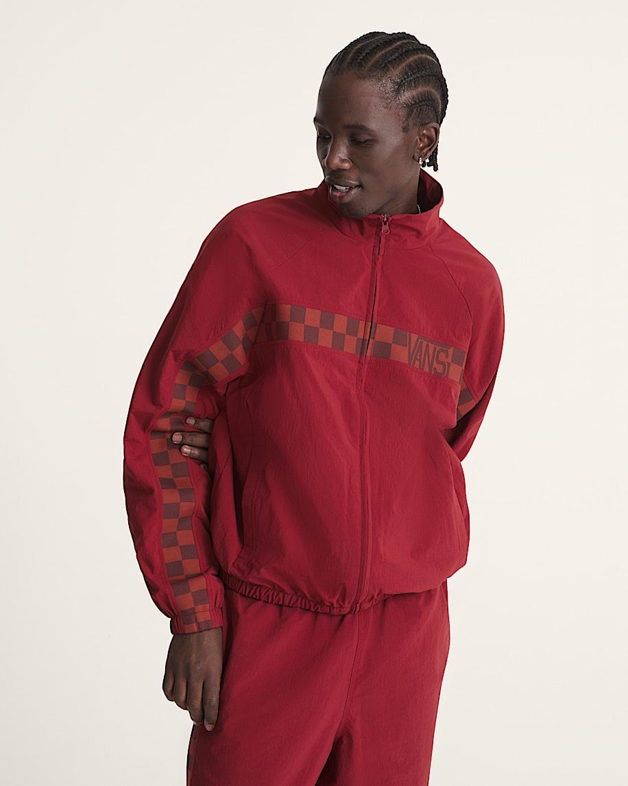 Taka Hayashi For Vault By Vans Ronnie Track Jacket Bordeaux Red