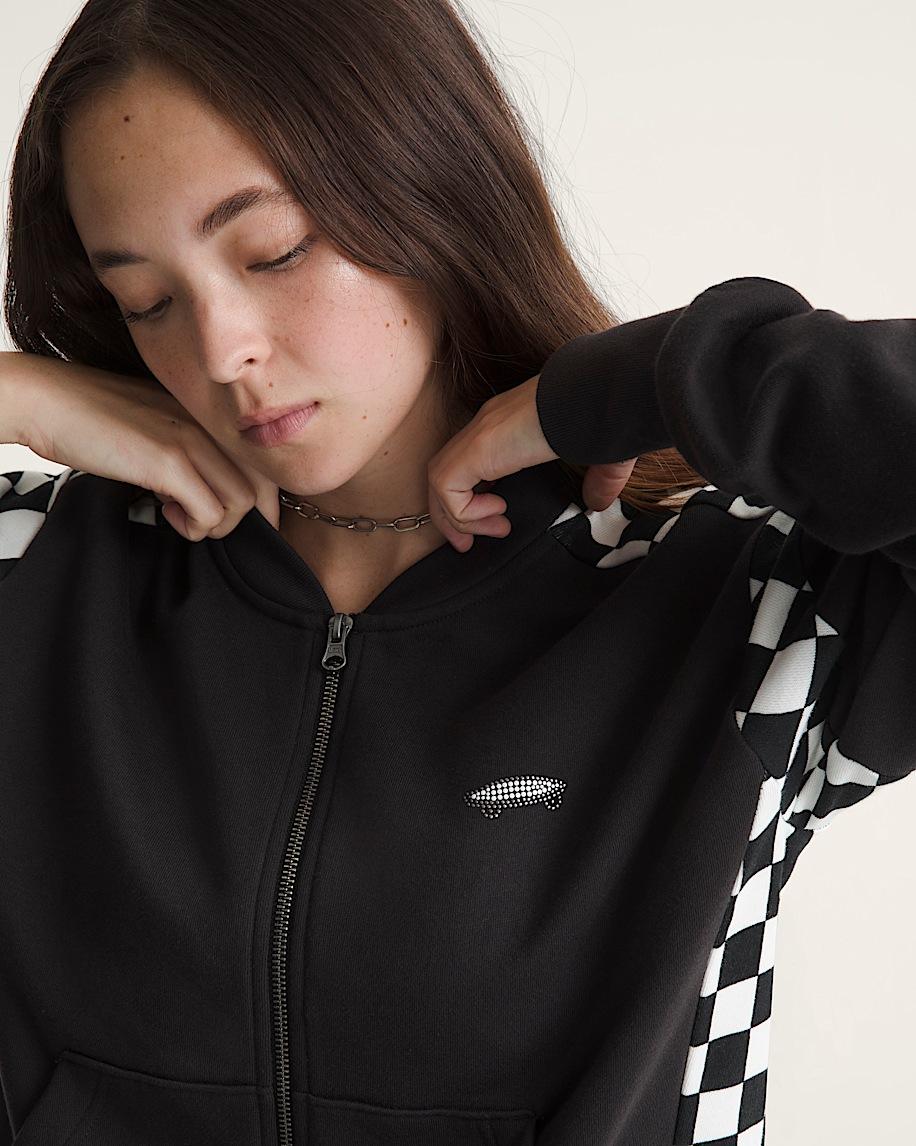 Taka Hayashi For Vault By Vans Rookie Track Zip Sweatshirt Checkerboard Black