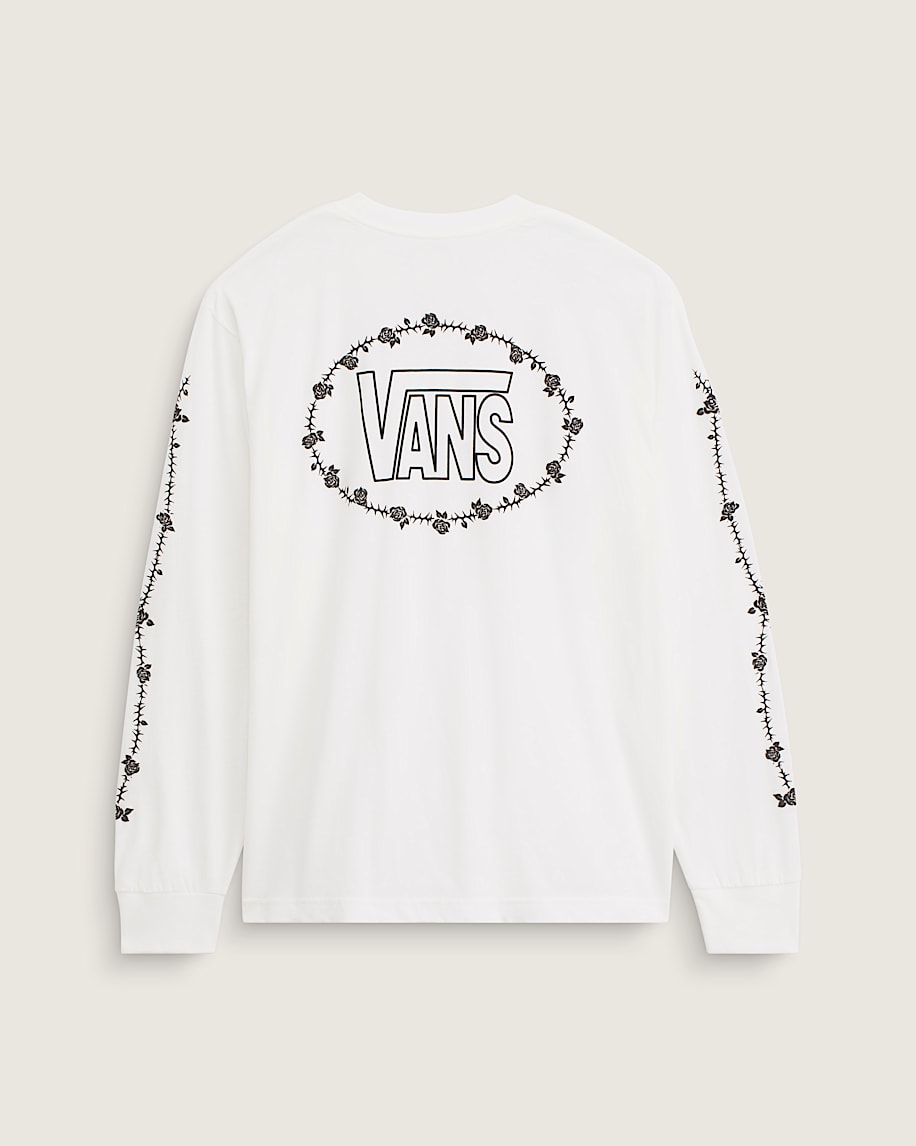 Taka Hayashi For Vault By Vans Rose And Thorns Long Sleeve T-Shirt White