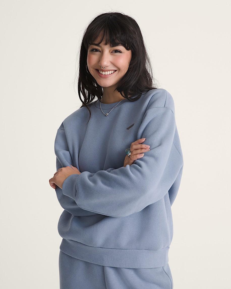 Taka Hayashi For Vault By Vans Salton Crew Sweatshirt Glacial Slate Blue