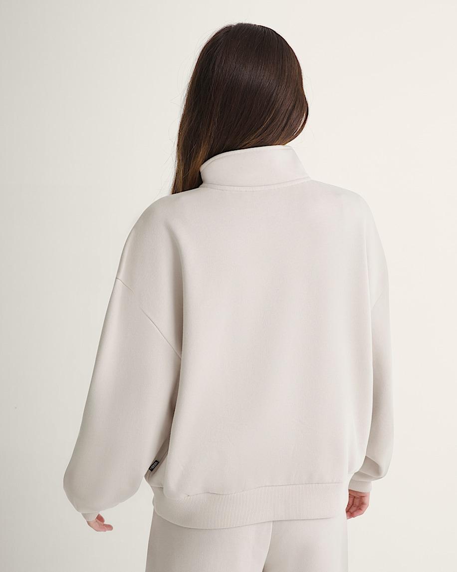 Taka Hayashi For Vault By Vans Script Logo Mock Neck Sweatshirt Taupe Mist Grey