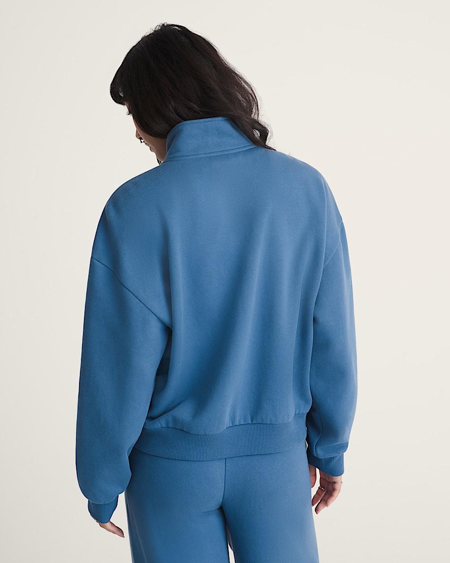 Taka Hayashi For Vault By Vans Script Logo Mock Neck Sweatshirt True Navy Blue