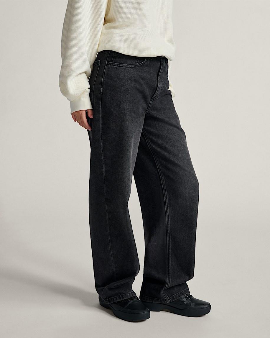 Taka Hayashi For Vault By Vans Sirelle 5 Pocket Denim Puddle Pants Black