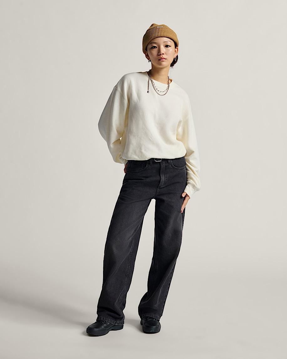 Taka Hayashi For Vault By Vans Sirelle 5 Pocket Denim Puddle Pants Black