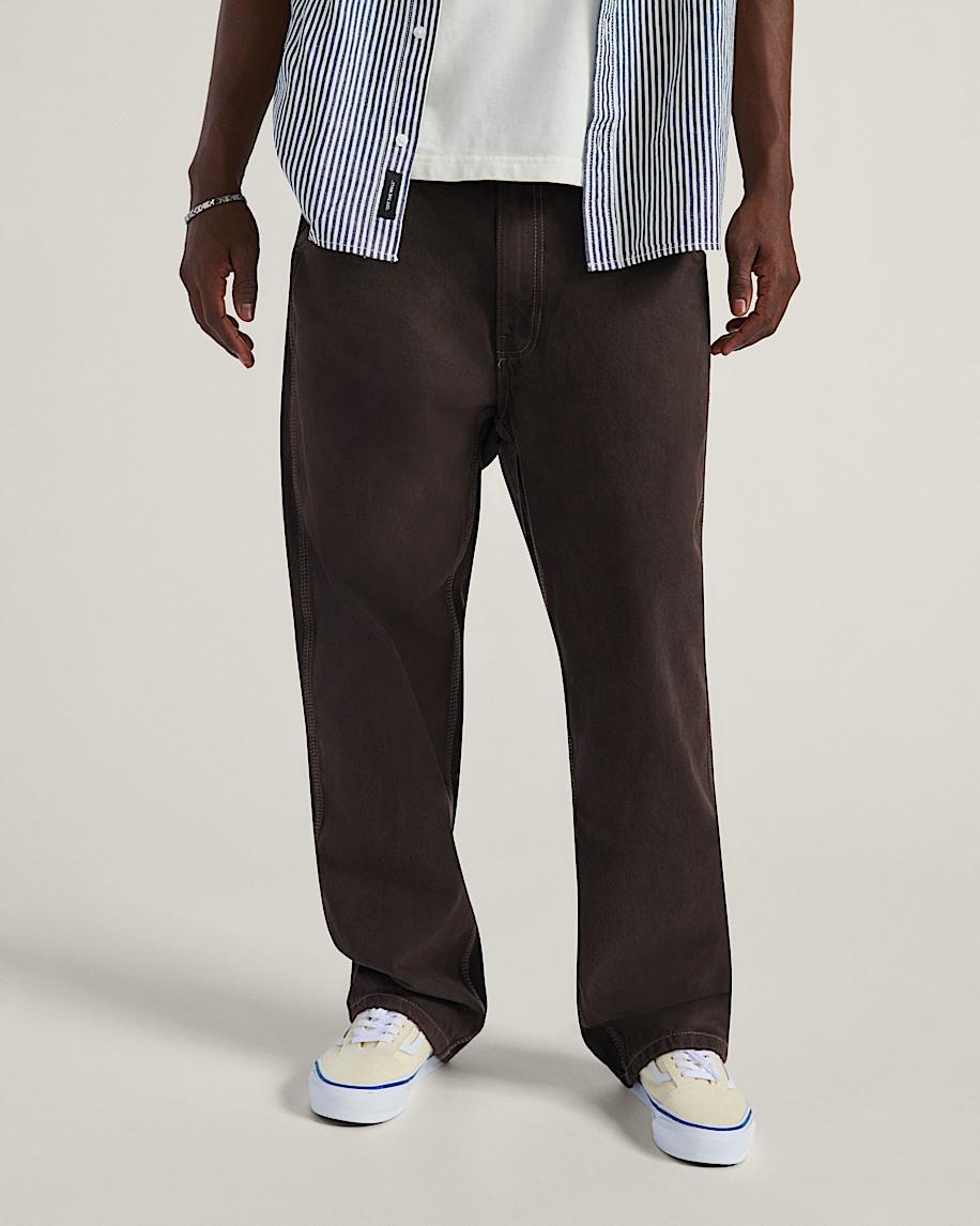 Taka Hayashi For Vault By Vans Skate Check-5 Loose Denim Pants After Dark Brown