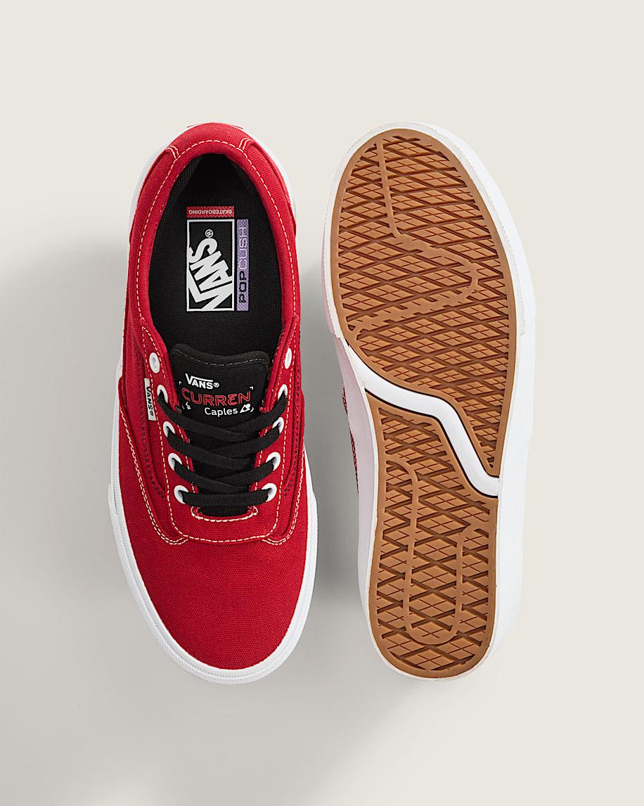 Taka Hayashi For Vault By Vans Skate Curren Caples Shoe Red White