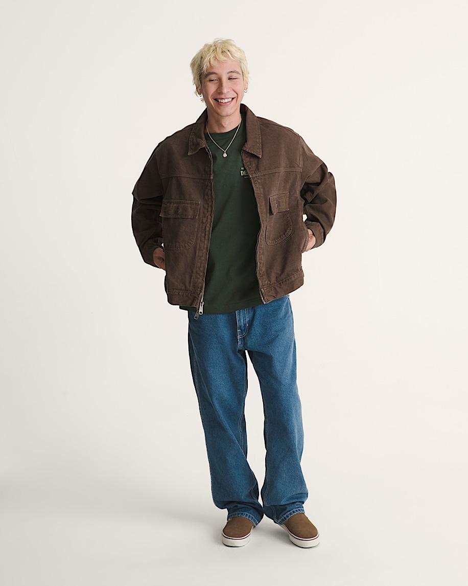 Taka Hayashi For Vault By Vans Skate Garage Denim Jacket Coal Brown