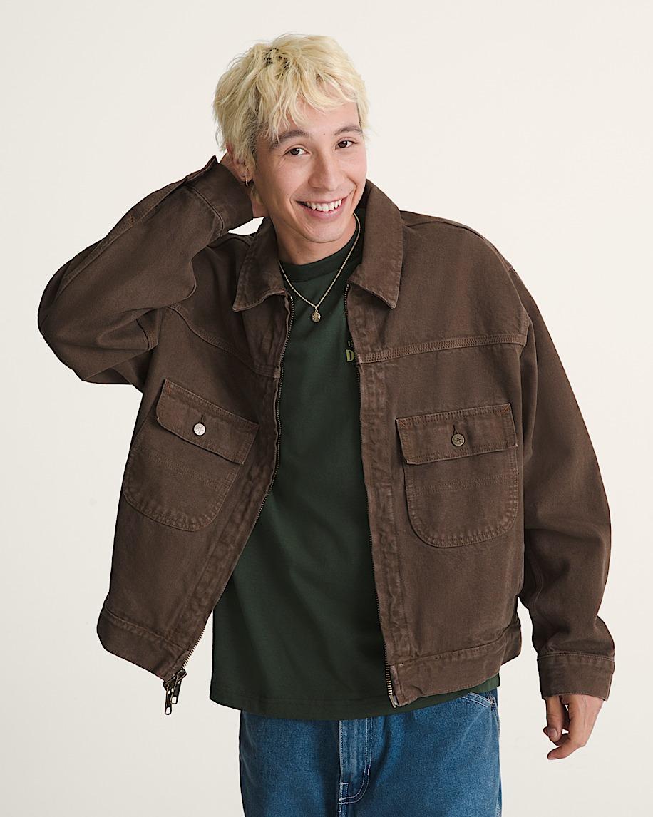 taka hayashi for vault by vans Skate Garage Denim Jacket Coal Brown