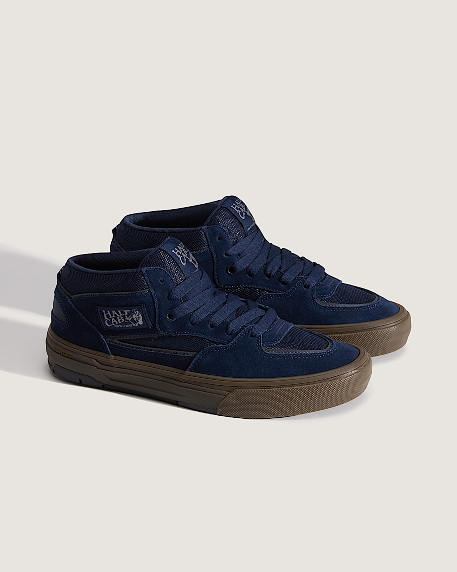 Taka Hayashi For Vault By Vans Skate Half Cab Wafflecup Shoe Gum Navy Blue