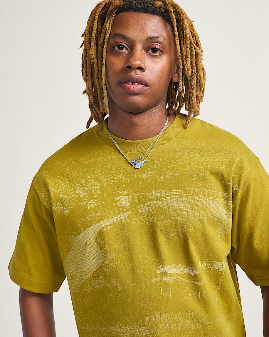 Taka Hayashi For Vault By Vans Skate Hillz Bomb Short T-Shirt By Atiba Jefferson Atiba Burnt Gold Yellow