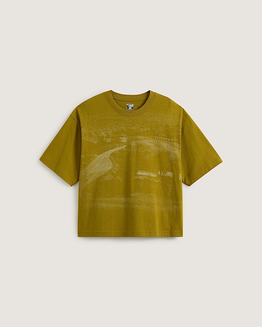 taka hayashi for vault by vans Skate Hillz Bomb Short T-Shirt by Atiba Jefferson Atiba Burnt Gold Yellow