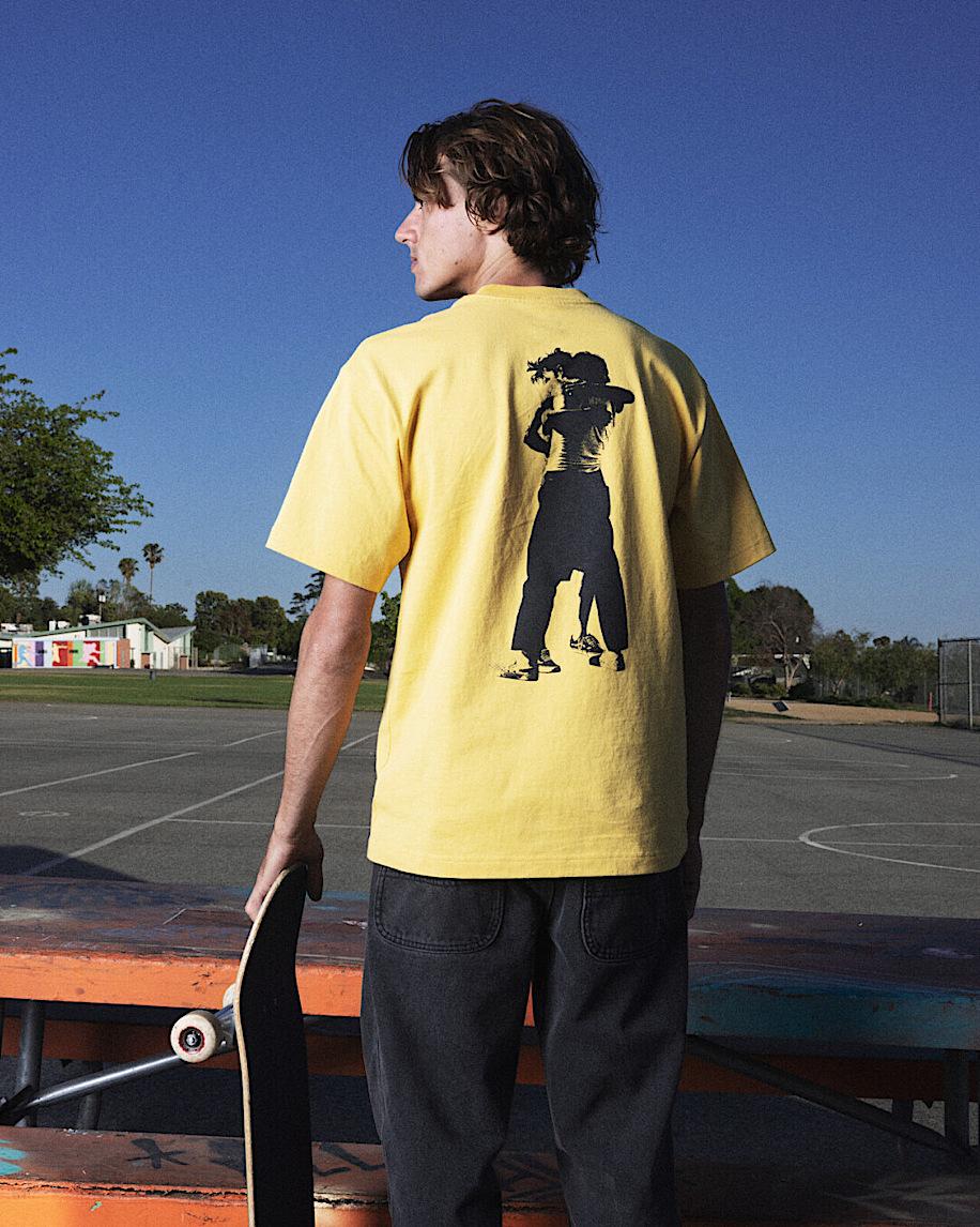 Taka Hayashi For Vault By Vans Skate Hug T-Shirt By Atiba Jefferson Atiba Spicy Mustard Yellow
