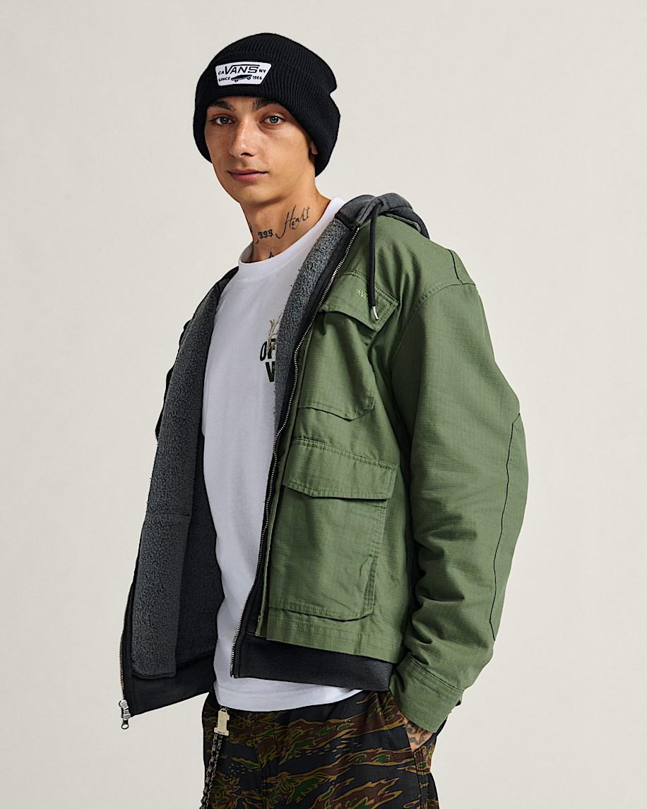 Vans Skate Military Overshirt By Atiba Jefferson Atiba Pine Forest Green