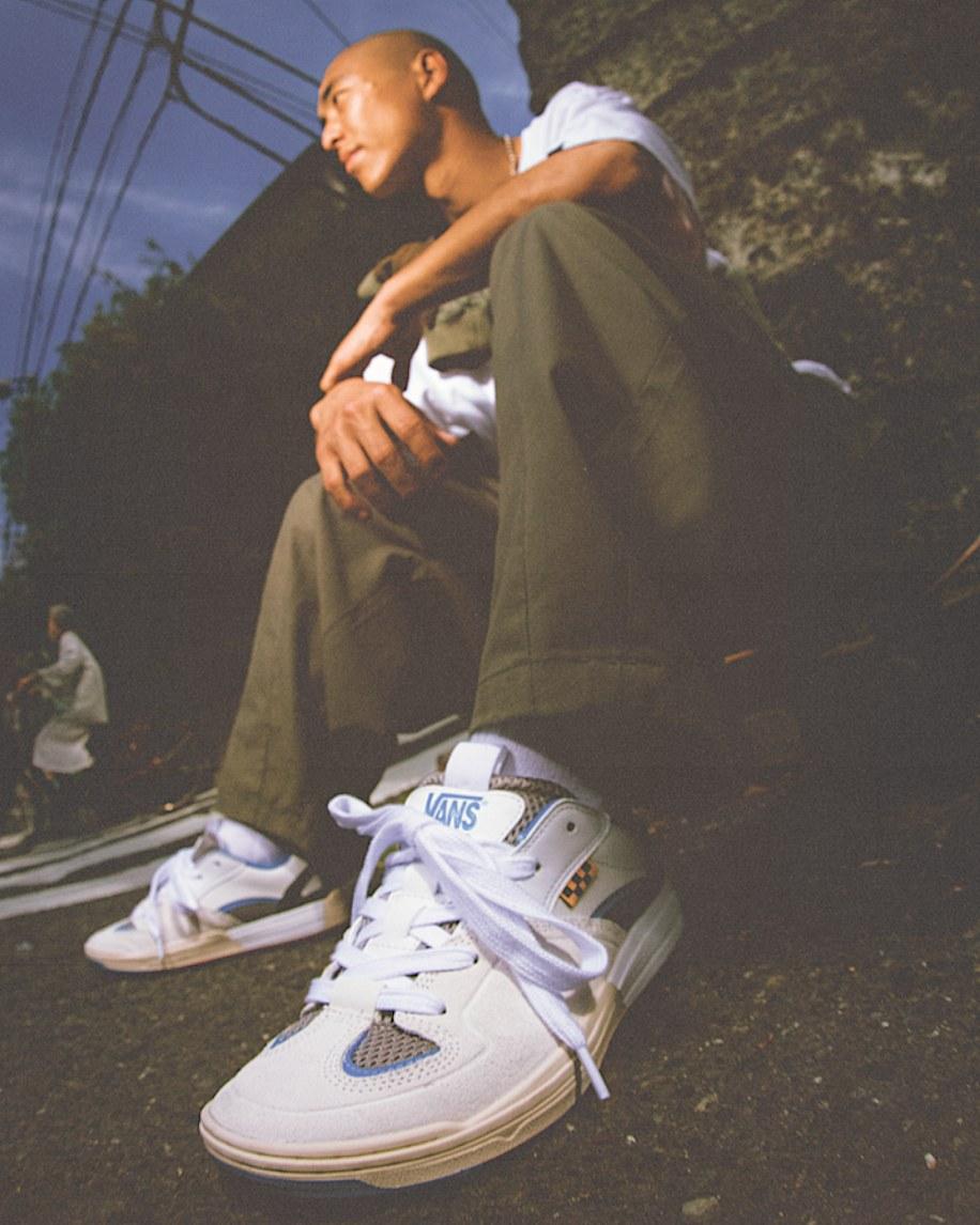 Taka Hayashi For Vault By Vans Skate Mixxa Shoe Beige White Grey