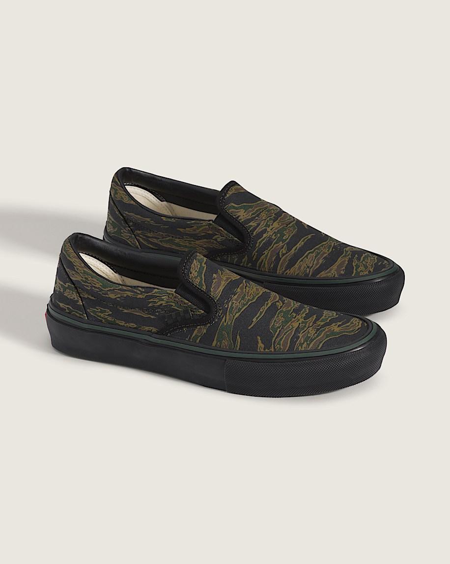 Taka Hayashi For Vault By Vans Skate Slip-On Shoe Camo Green Black