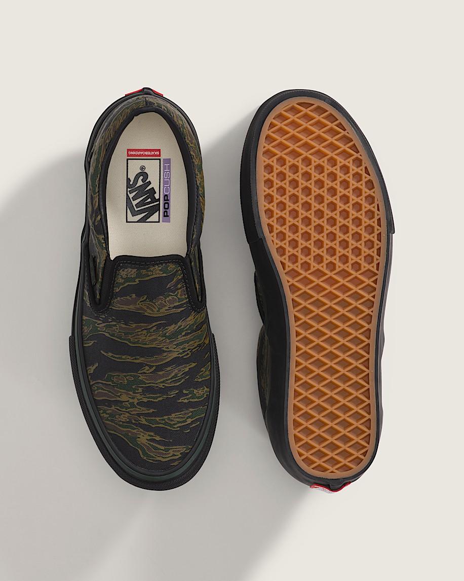 Taka Hayashi For Vault By Vans Skate Slip-On Shoe Camo Green Black