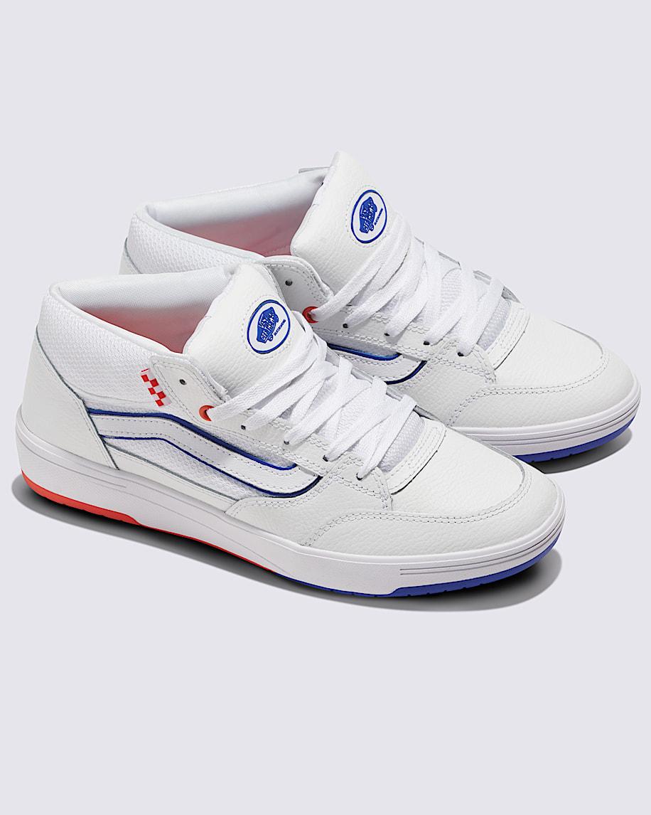 Taka Hayashi For Vault By Vans Skate Zahba Mid Shoe White Blue Orange