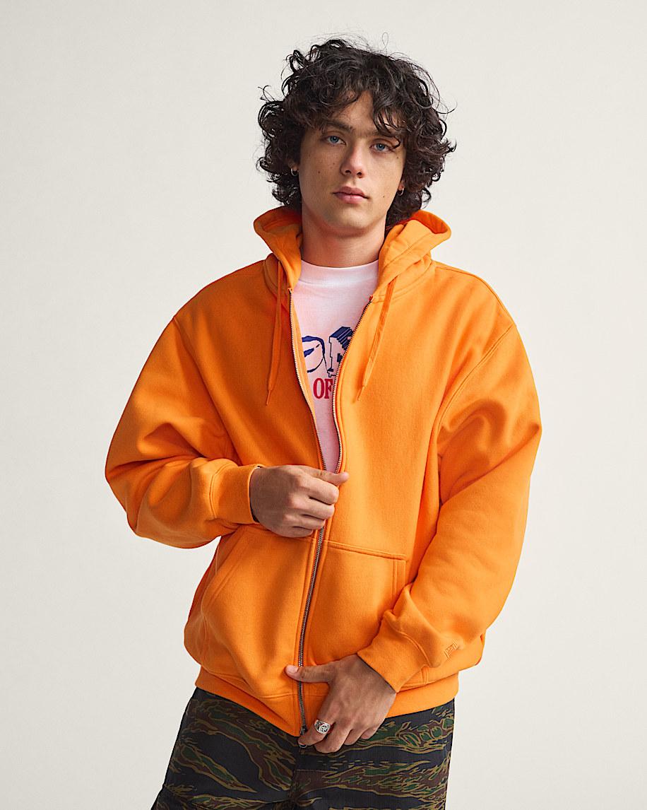 Taka Hayashi For Vault By Vans Skate Zip Hoodie By Atiba Jefferson Atiba Solar Orange