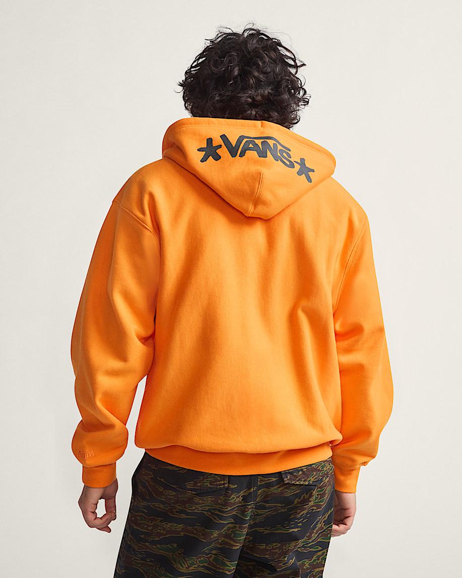 Taka Hayashi For Vault By Vans Skate Zip Hoodie By Atiba Jefferson Atiba Solar Orange