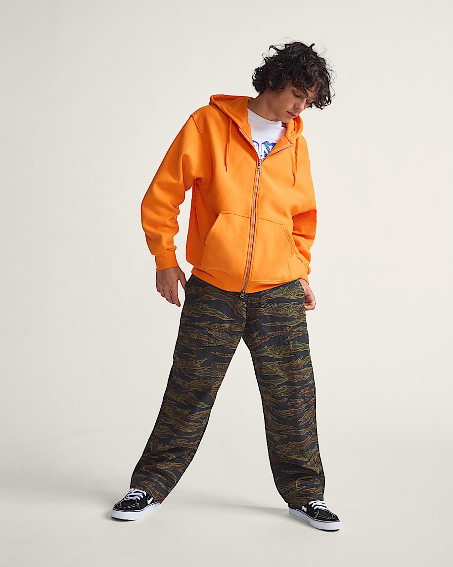 Taka Hayashi For Vault By Vans Skate Zip Hoodie By Atiba Jefferson Atiba Solar Orange