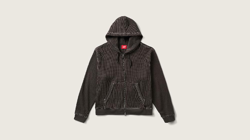 taka hayashi for vault by vans Skate Zip Thermal Hoodie Faded Black