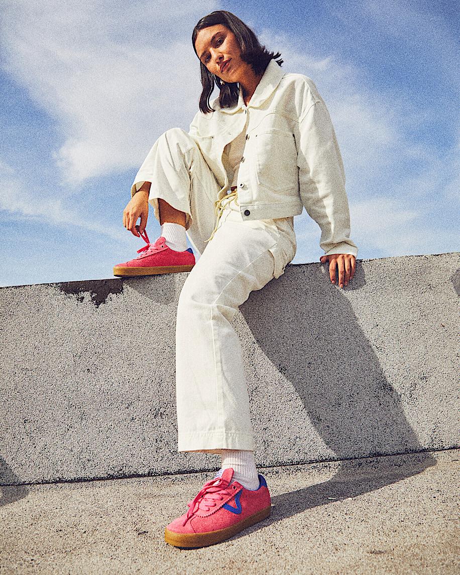 Taka Hayashi For Vault By Vans Sport Low Shoe Bambino Honeysuckle Pink Blue Gum